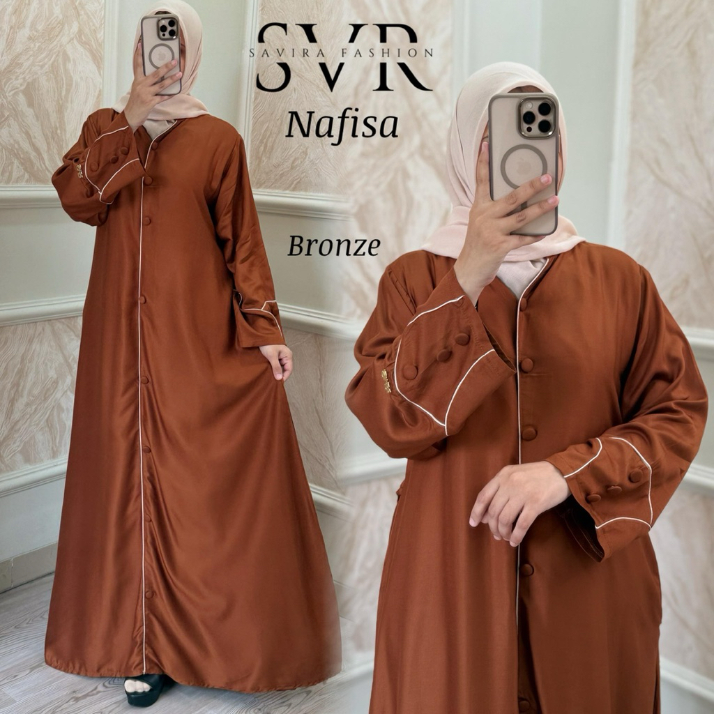 Daster Arab SVR NAFISA Gamis Twill Maxi Dress Original