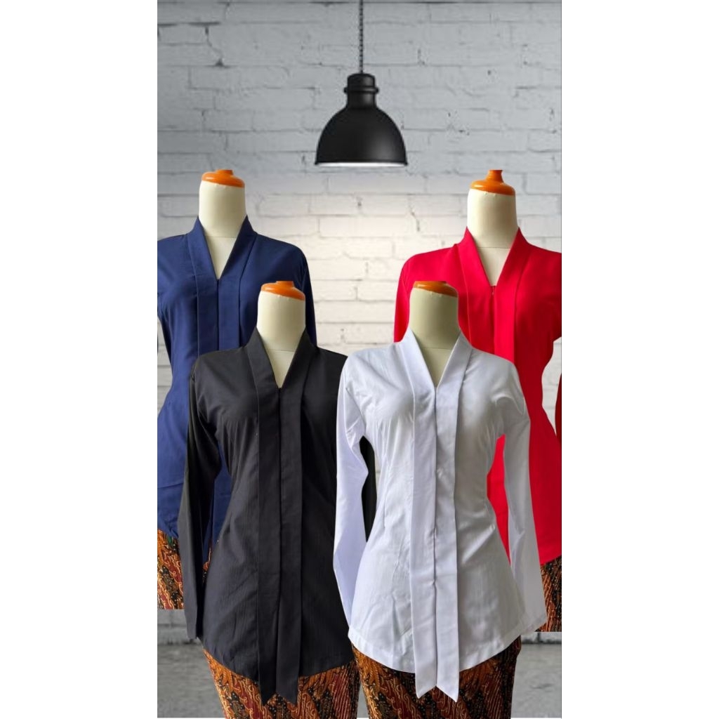 Kebaya Kartini Lengan Panjang Bahan Katun Toyobo