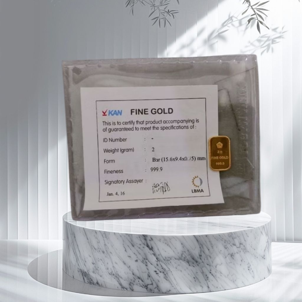 Logam Mulia Emas Antam Retro Vertikal 2 Gram