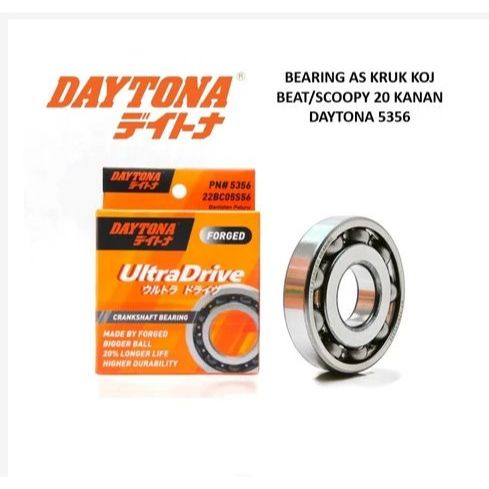 Bearing Kruk As Genio Beat deluxe Daytona Asli 5356 Kanan - 5357 Kiri