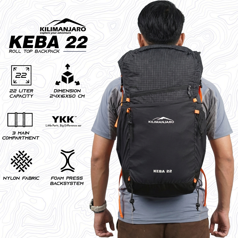 Backpack KEBA 22 Kilimanjaro Ultralight Backpack - Tas Ultralight Kilimanjaro Keba 22L