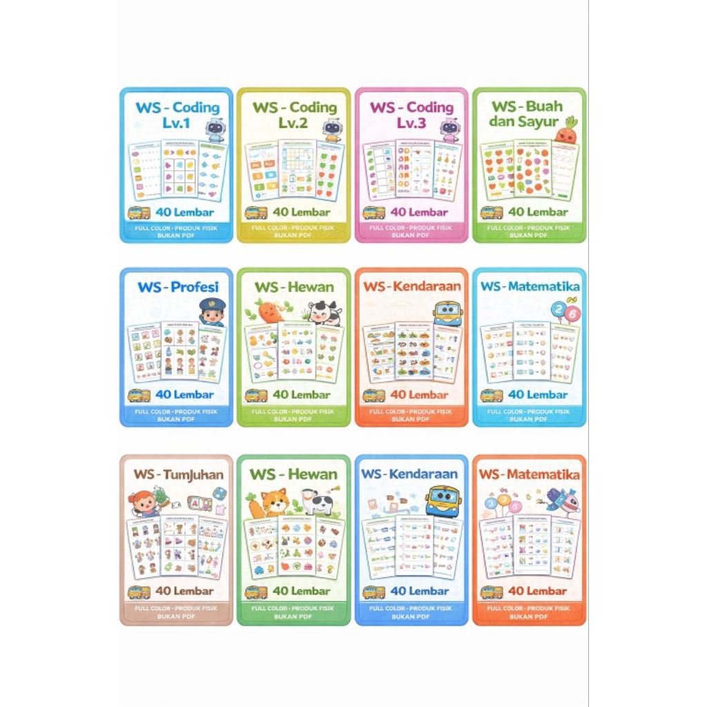 Worksheet Anak PAUD & TK