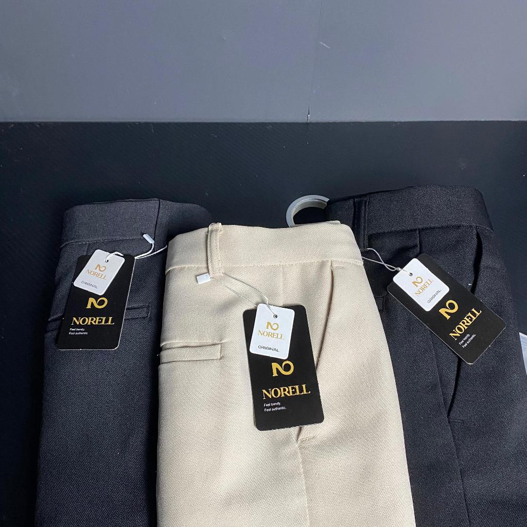 NORELL - Celana Pria Formal Bahan Kain Black Navy Light Grey Dark Grey Cream Slimfit