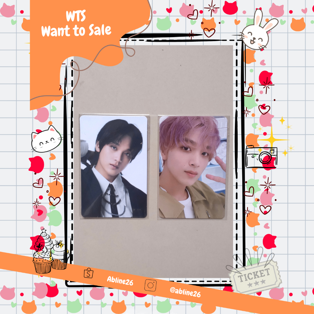 PC Official Haechan Amorepacific Gel Nail Glaze Glitch Mode, Dream Laundy Shop Random Card
