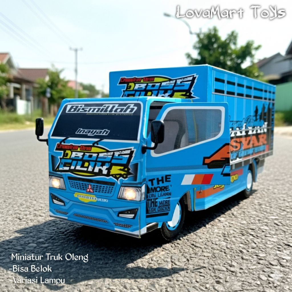 Mobil Truk Oleng, Bisa Buka Tutup Pintu Mirip Asli, Mewah Glowing