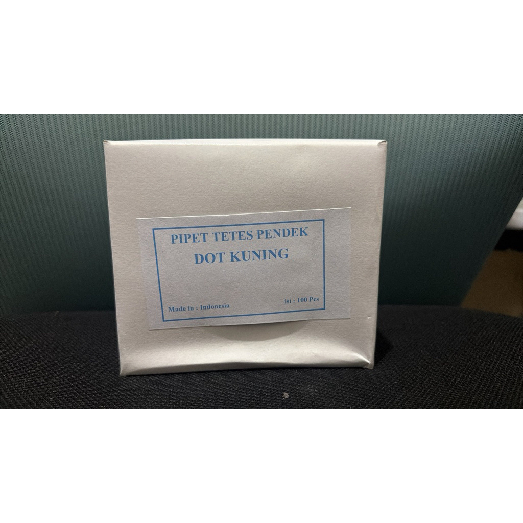 pirex pyrex pipet kaca 9cm dot kuning