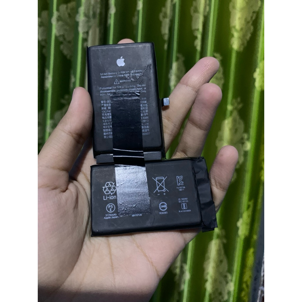 baterai iphone xs max ori copotan second