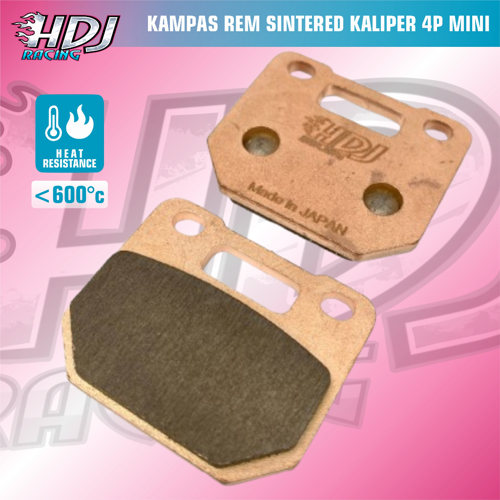 Kampas Rem Sintered 4P Radial Mini, Brembo, FJN ST5, Frando Made In Japan Moto3 Quality Molybdenum