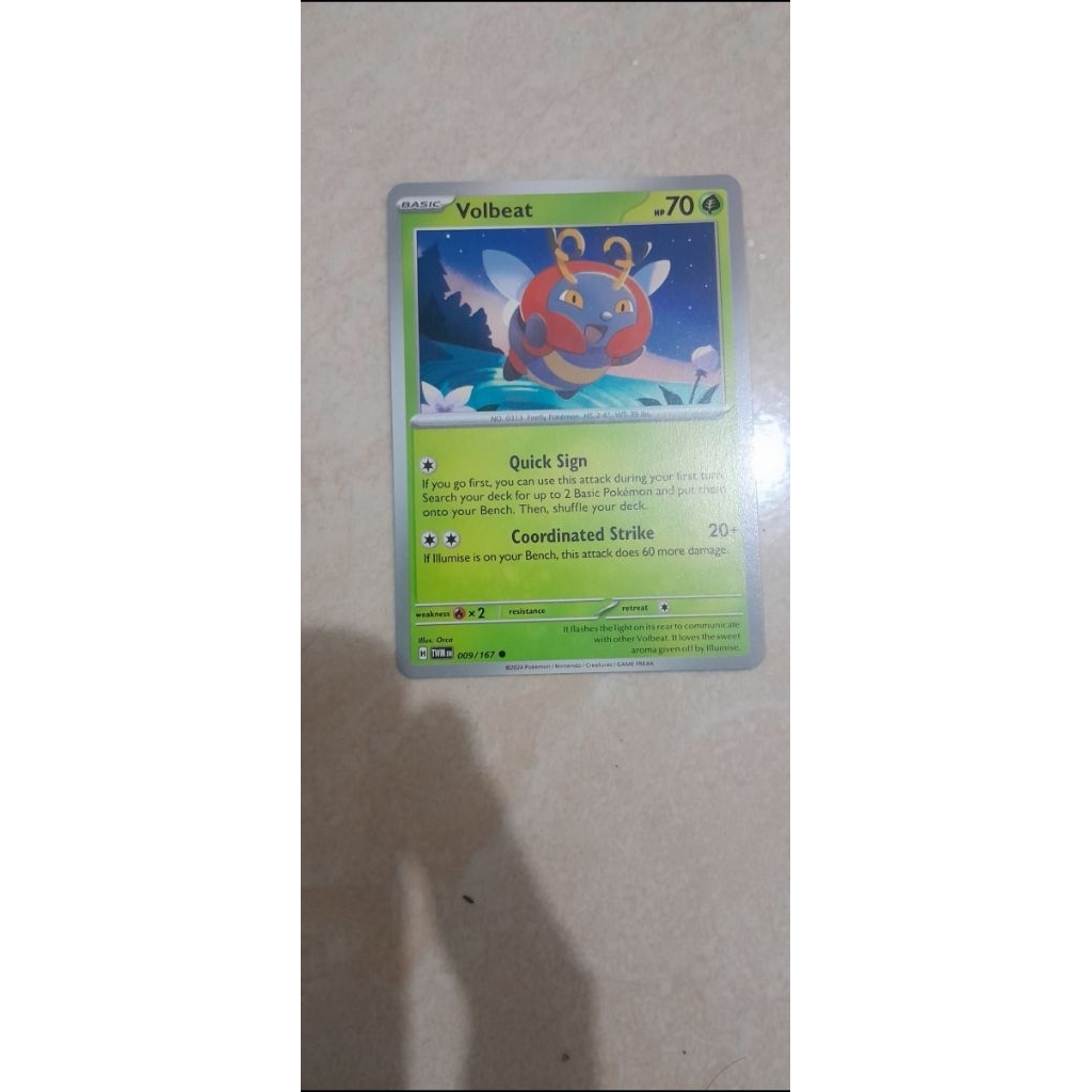 Volbeat Pokemon Card