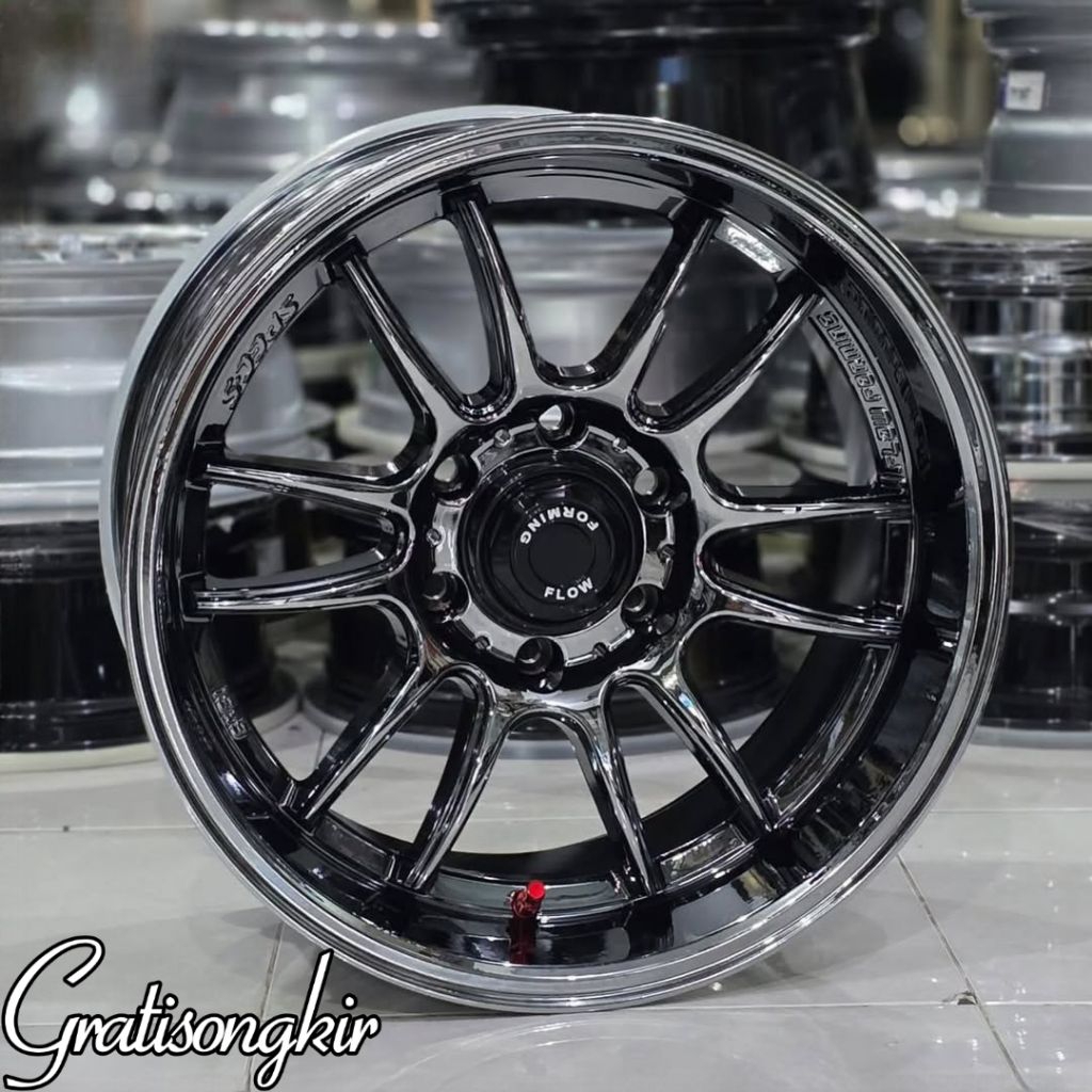 velg gaze jf BLACK CHROME r18 lebar 9 velg mobil r18 pajero Hilux velg racing ring 18 velg mobil off