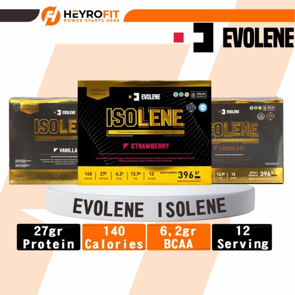 EVOLENE Isolene 12 Serving | Evolene Isolate whey protein 396gr