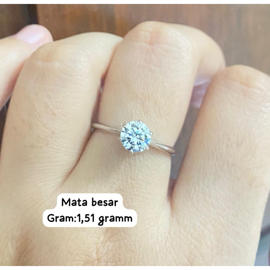 cincin mata 1 perak silver 925, cincin silver 925