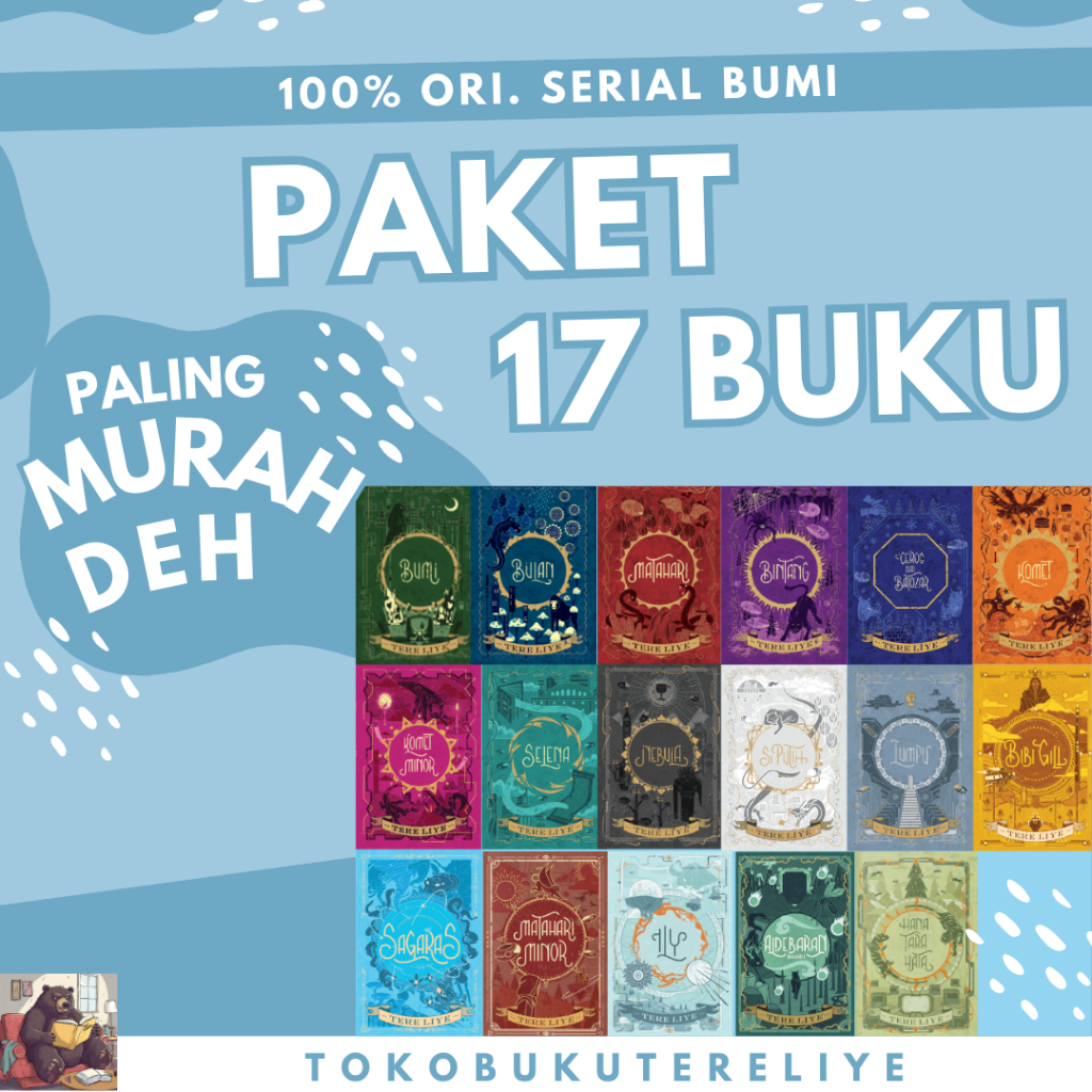 Tere Liye - PAKET 17 BUKU SERIAL BUMI 100% ORIGINAL