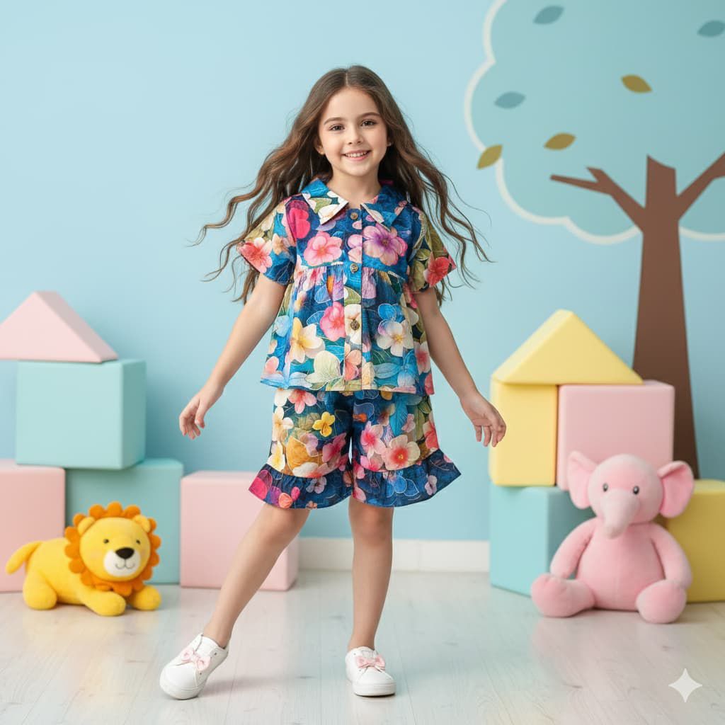 SHALU KIDS ONE SET BAHAN RAYON UNTUK ANAK USIA 1-5TH GROSIR