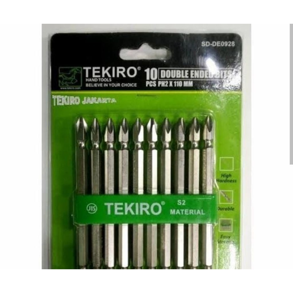 Kunci Set Mata Bor Obeng Tekiro Komplit Anti Karat