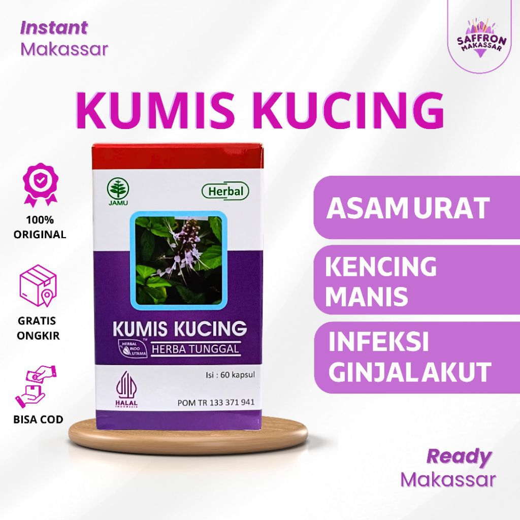 KAPSUL HERBAL HIU KUMIS KUCING 60 KAPSUL
