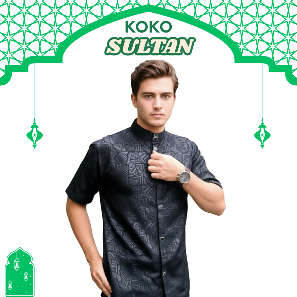 Baju Muslim Pria Koko Sultan Premium Embos