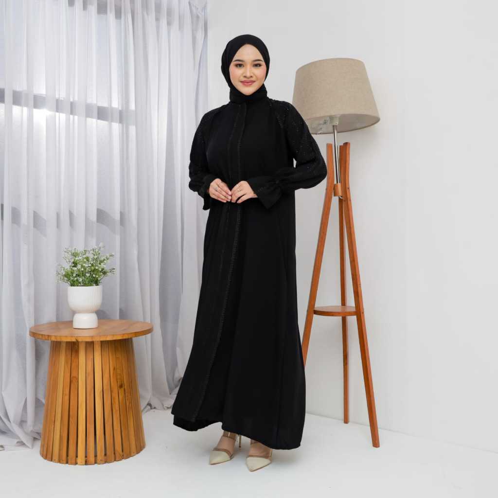 EleganAbayaAlishaJetblackSaudiPremium