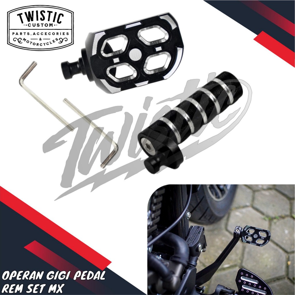 Operan Gigi + Pedal Pijakan Injekan Rem Set MX Motor Keeway Benda V252C V252 C V 252 C Morbidelli C2