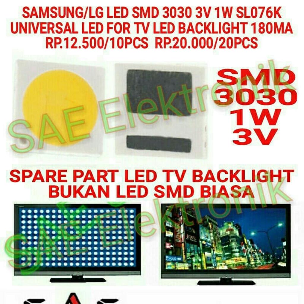 LED TV Backlight SMD 3030 1W 3V SL076K