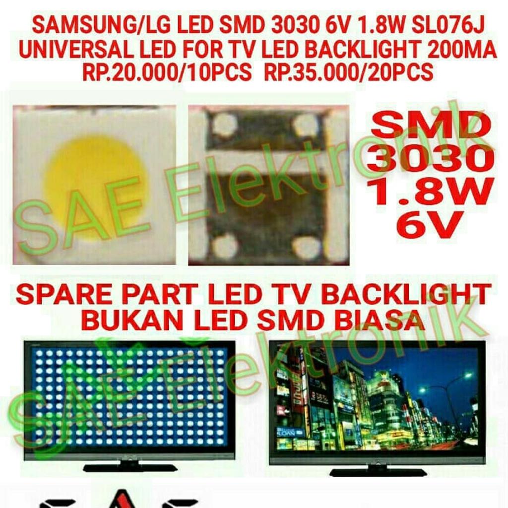 LED TV Backlight SMD 3030 1.8W 6V SL076J