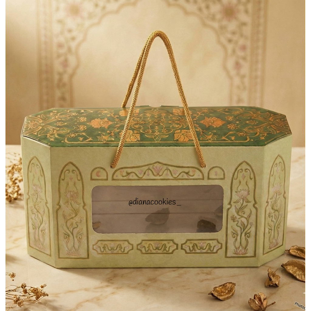 BOX HAMPERS LEBARAN ISI 3 TOPLES TABUNG 600 ML