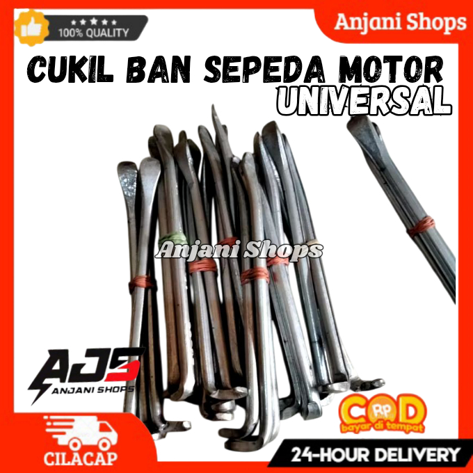 Alat Cungkil Pencongkel Ban Sepeda Ban Motor Bahan Besi isi 3