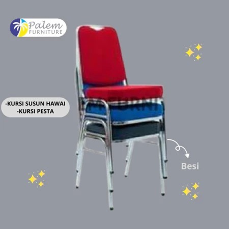 KURSI SUSUN HAWAI || KURSI PESTA BESI || KUAT || TAHAN LAMA