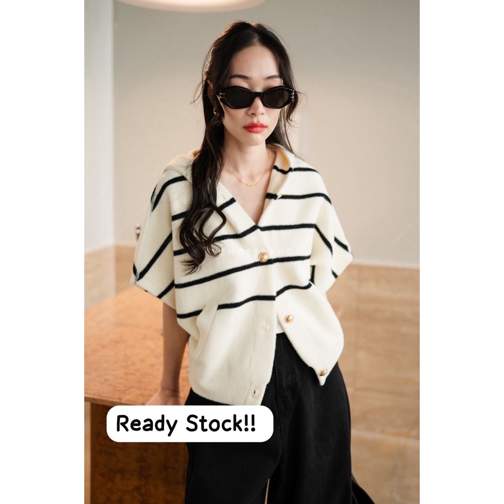 Outer batwing stripe Putih