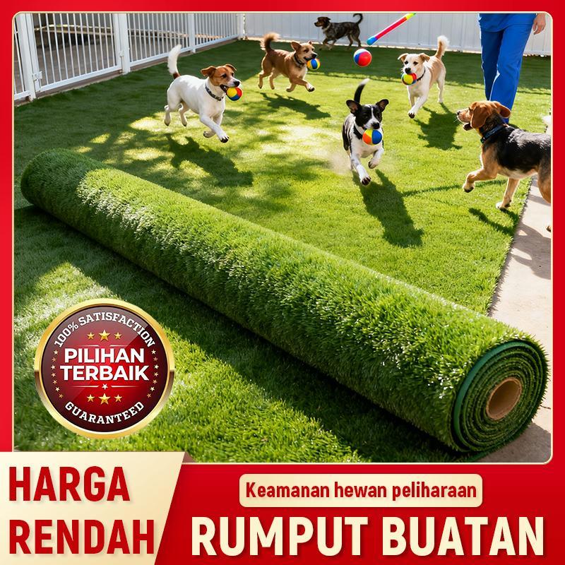 Mat Rumput Sintetis Outdoor Tahan Air Anti Selip 1m x 6m 3cm Polipropilena——Tanaman merambat akan di