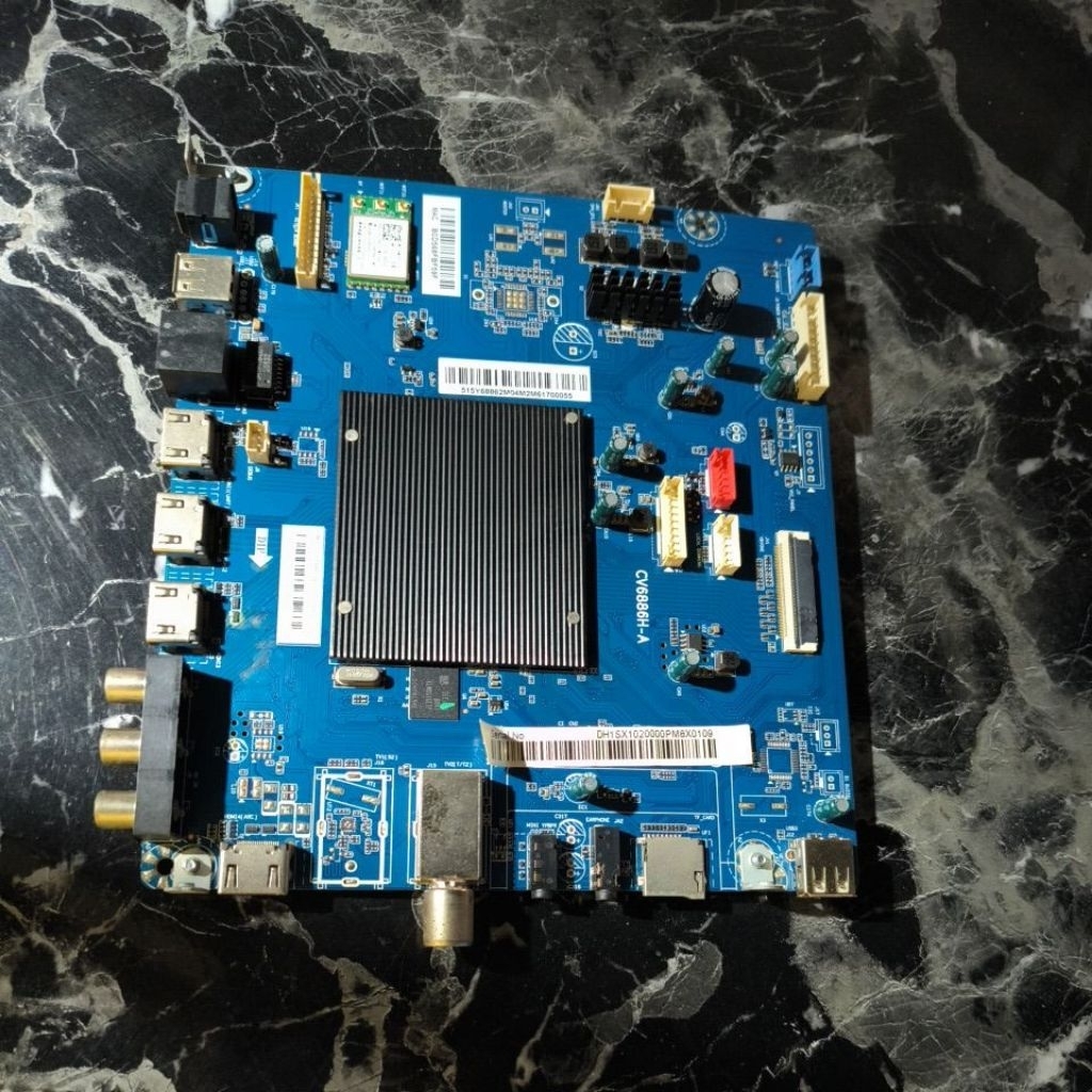 MB LE58AQT6600UG MAINBOARD POWER SUPPLY TCON KAKI TV AQUA LE58AQT6600