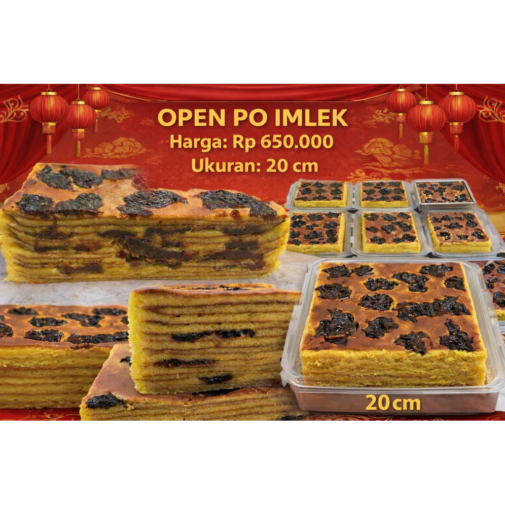 Vegetarian Oco cake kue lapis legit prunes premium EDISI CNY hampers