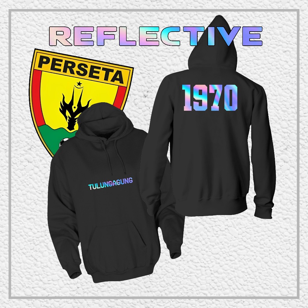 Hoodie Jaket PERSETA Tulungagung "Tulungagung Reflektif" // Jaket Supporter / Hooligans