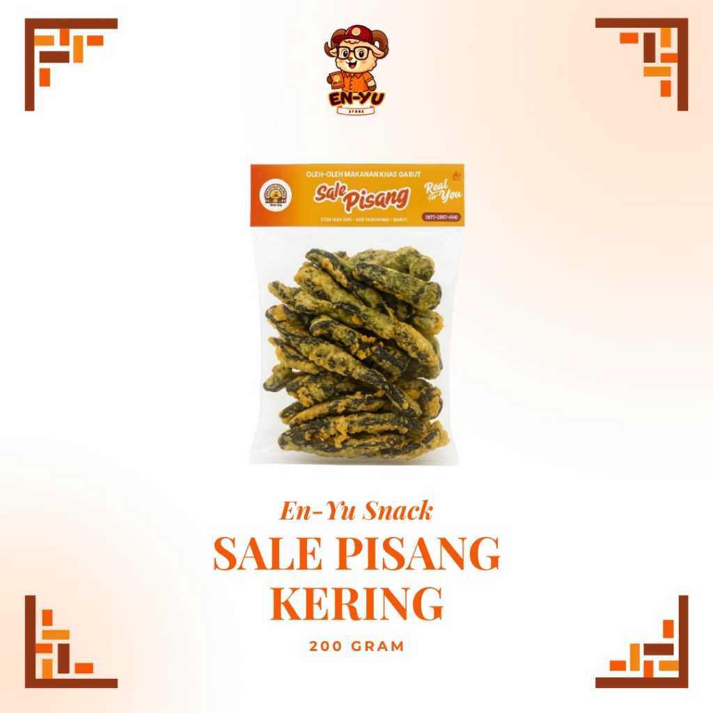Sale Pisang Kering Salai Pisang Goreng Tepung 200gr - En-Yu Snack