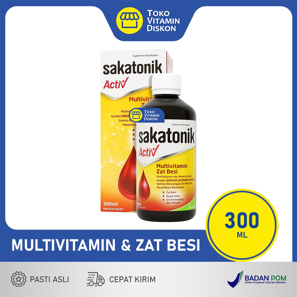 SAKATONIK ACTIV | SUPLEMEN PENAMBAH DARAH, ANEMIA, BUMIL, BUSUI