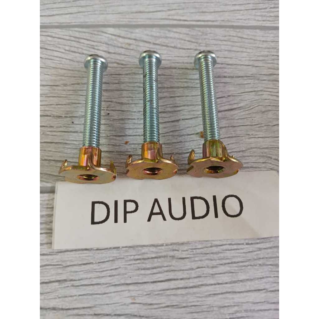 Baut Speaker m6 4cm baut cakar kunci obeng