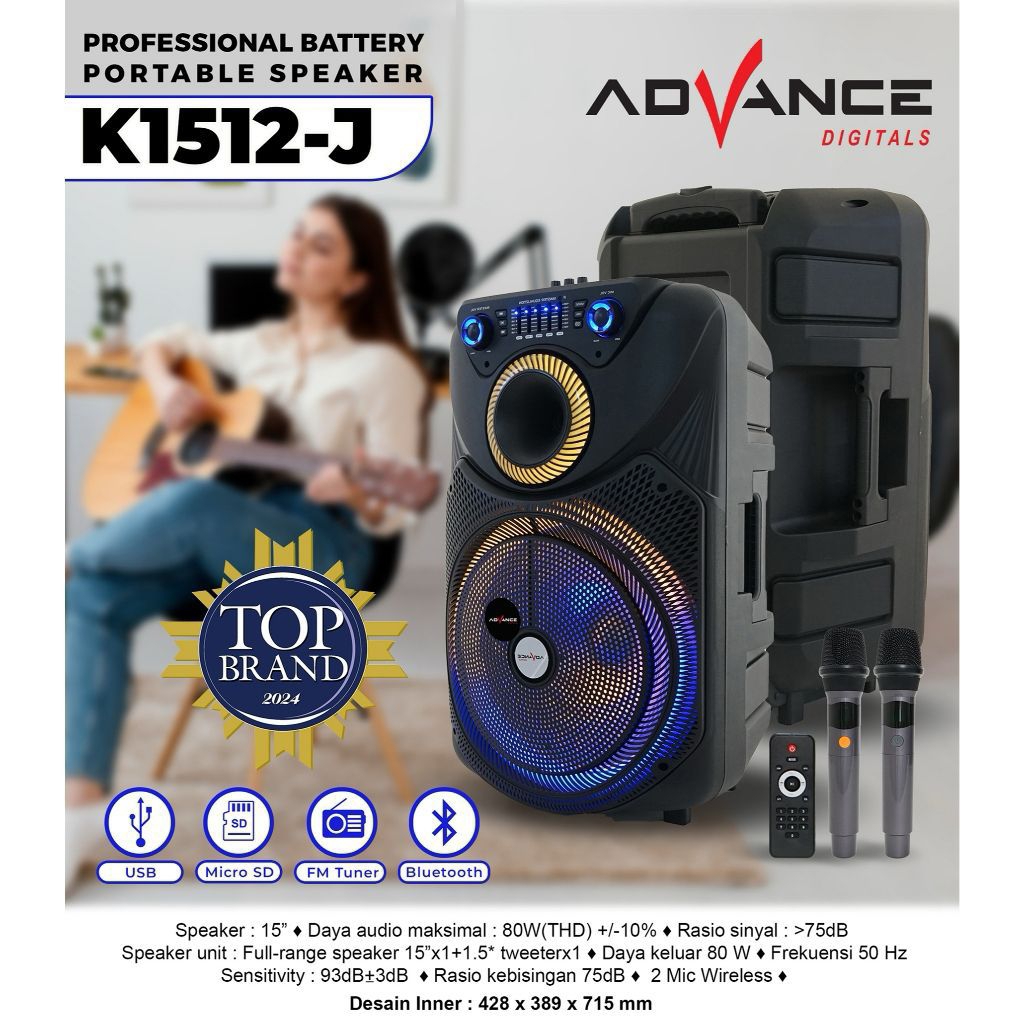 SPEAKER AKTIF ADVANCE K1512J