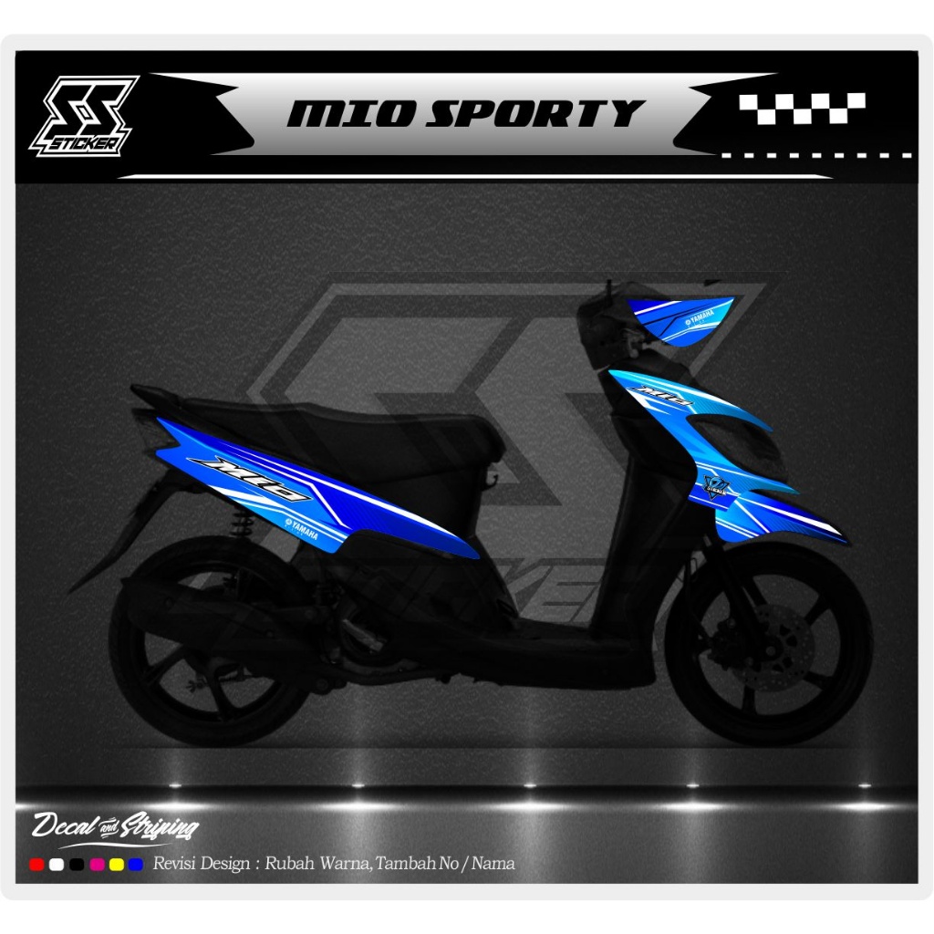 STRIPING STICKER MOTOR MIO SMILE SPORTY DS 03