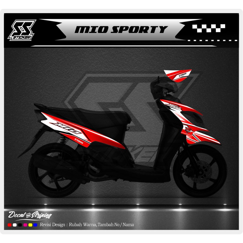STRIPING STICKER MOTOR MIO SMILE SPORTY DS 11