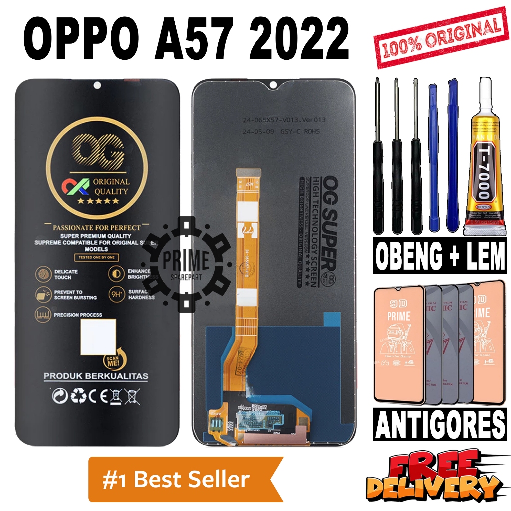 LCD TOUCHSCREEN OPPO A57 2022 ORIGINAL OEM LCD OPPO A57 2022 FULLSET