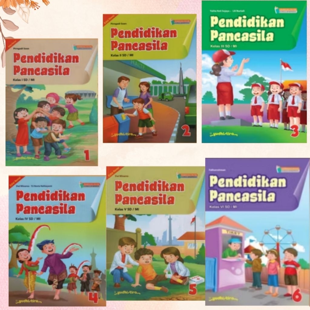 Buku Original PPKN Revisi SD/MI kelas 1,2,3,4,5,6 Kurikulum Merdeka Yudhistira