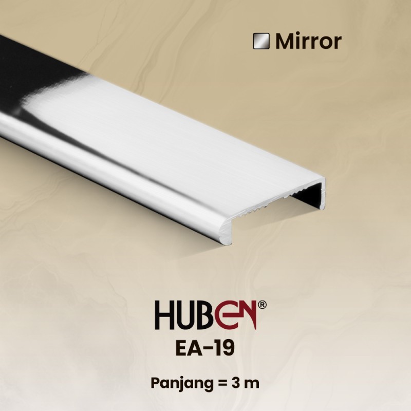 Edging Aluminium Huben EA 19 Mirror (Kilap)