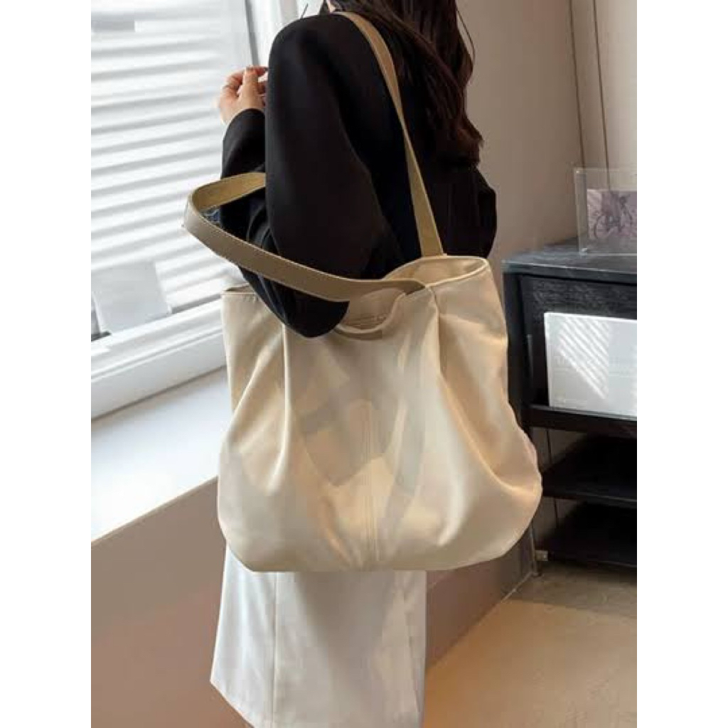Tas belanja nilon canvas