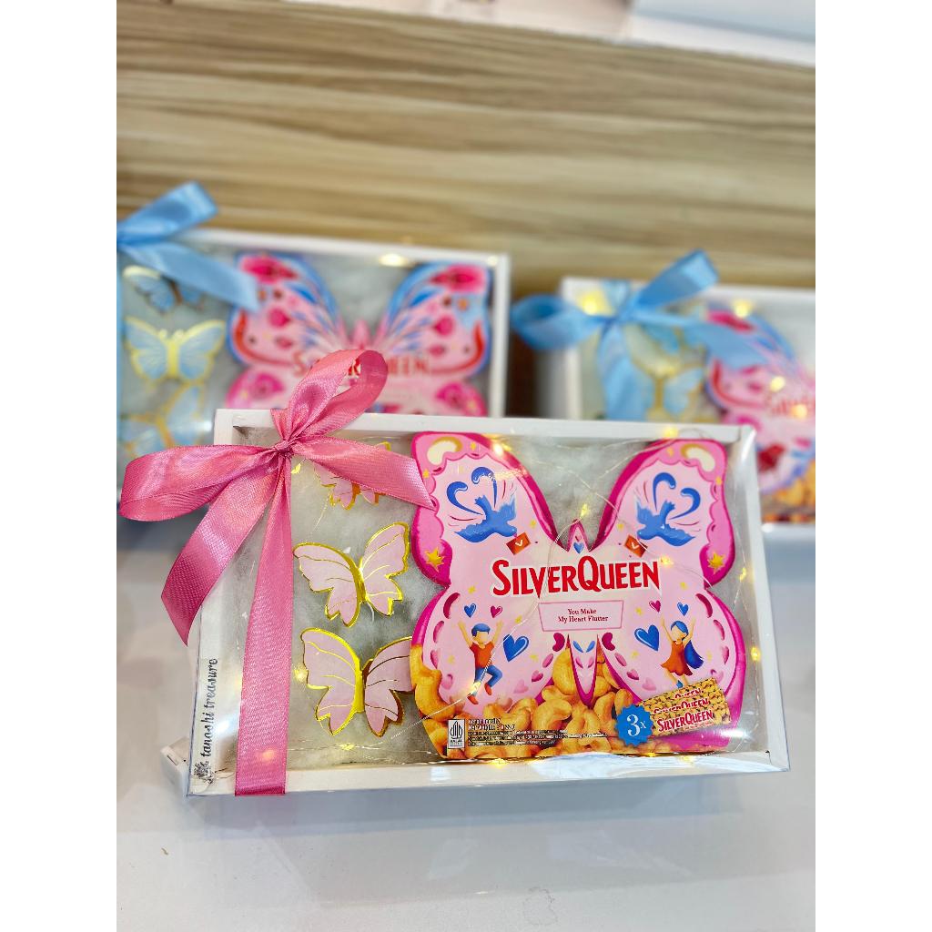 Hadiah Valentine Magelang Kado Silverqueen Chunky Bear Hampers Chunkybar Mini Beruang Buket Kupu Kup