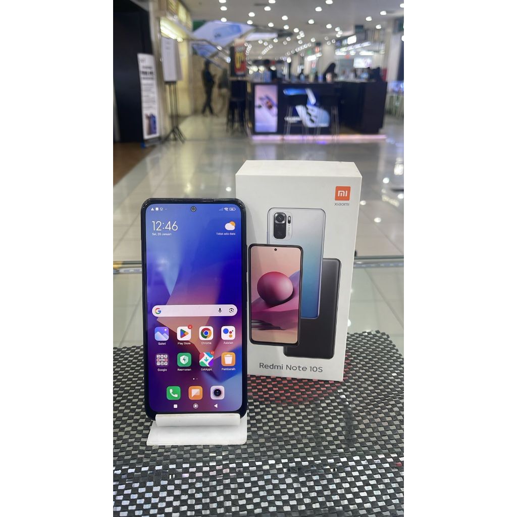 XIAOMI REDMI NOTE 10S 8/128GB SECOND SEKEN BEKAS RAM 8 INTERNAL 128