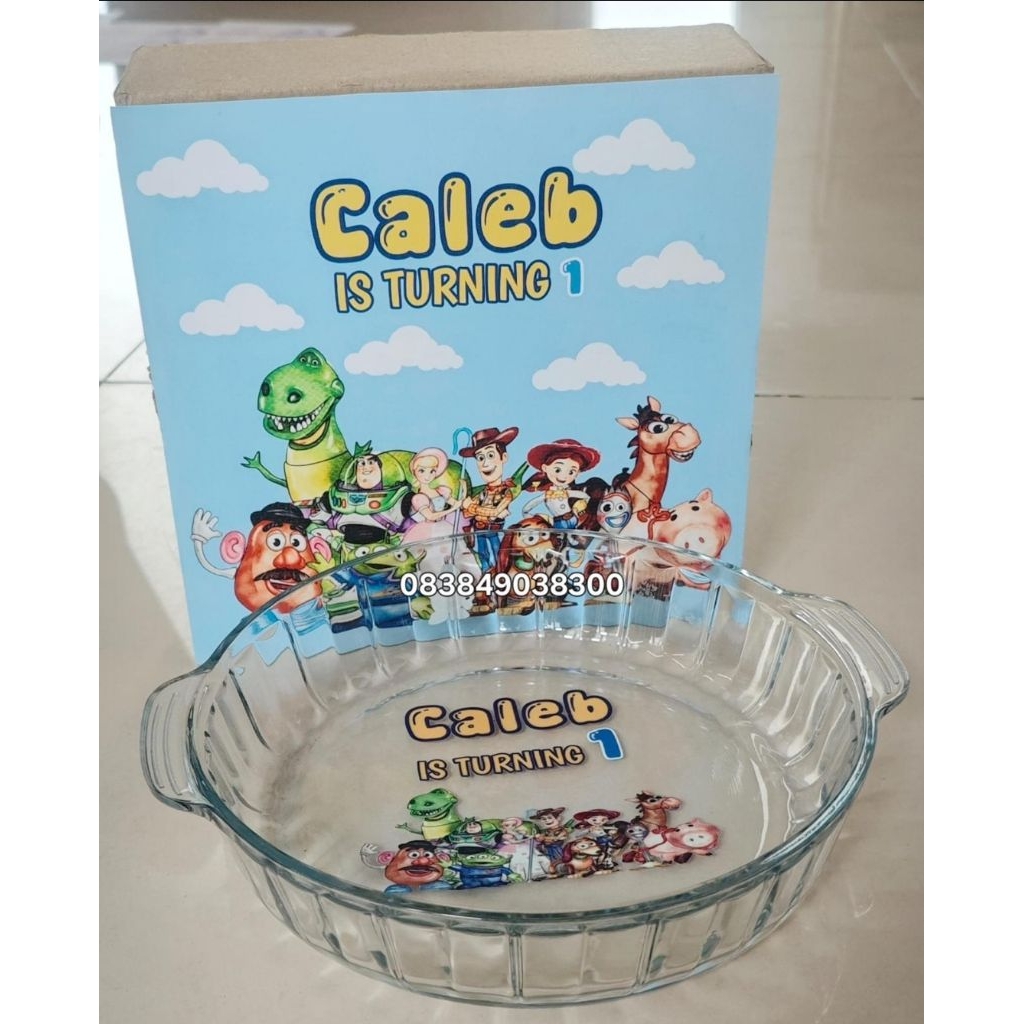 souvenir custom piring kaca