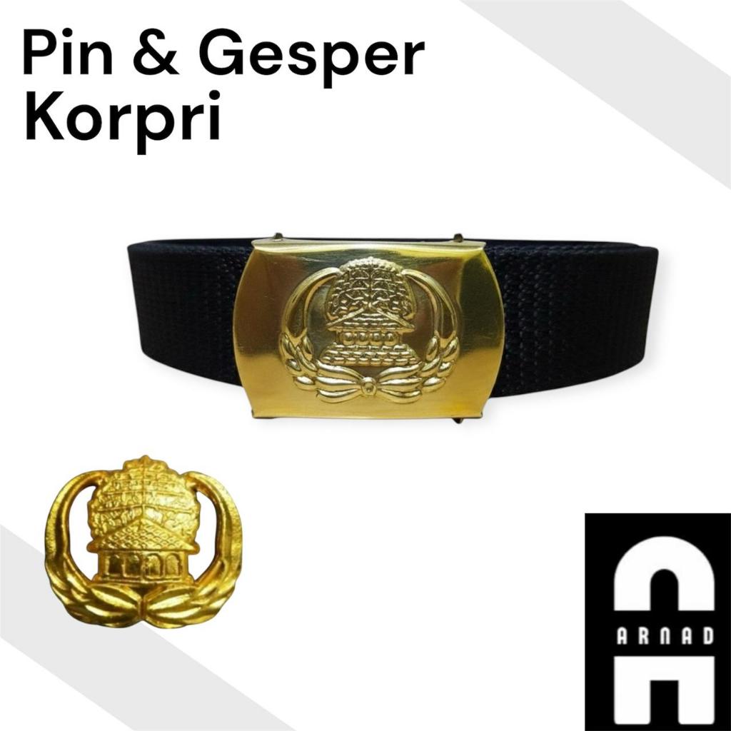Gesper Pin Korpri  Pria Wanita Asn PnsKuningan Asli