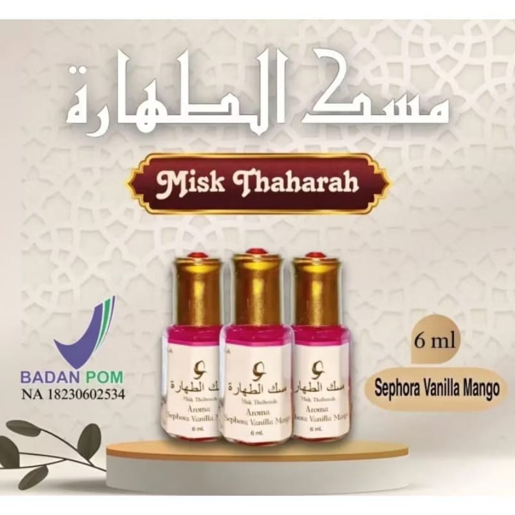 Misk Thaharah BPOM Parfume Miss V 6ml Roll On Misk Thaharah 100% Original