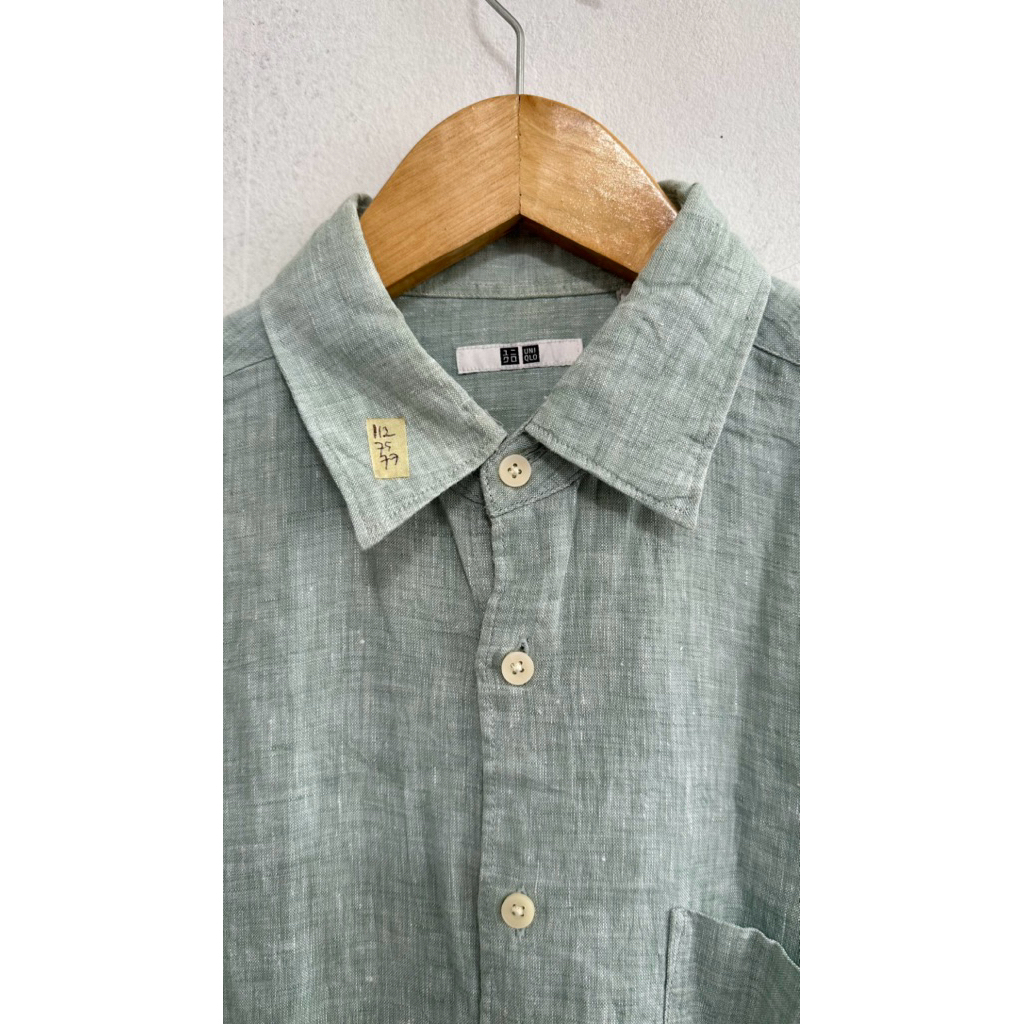 KEMEJA UNIQLO LINEN XXL LD 112