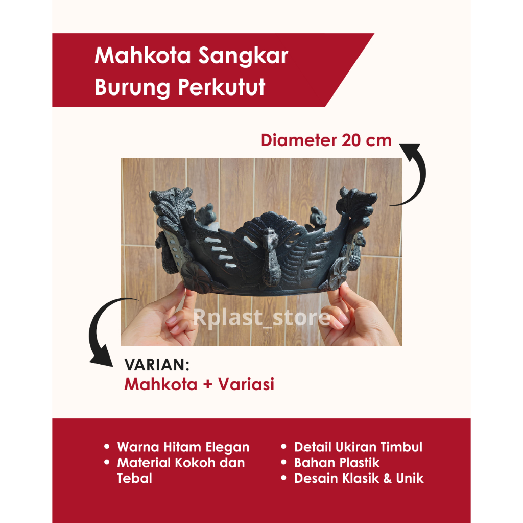 MAHKOTA SANGKAR BURUNG PERKUTUT TANPA KAKI